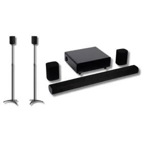 Milan 5.1.4 Soundbar   Speaker Stands