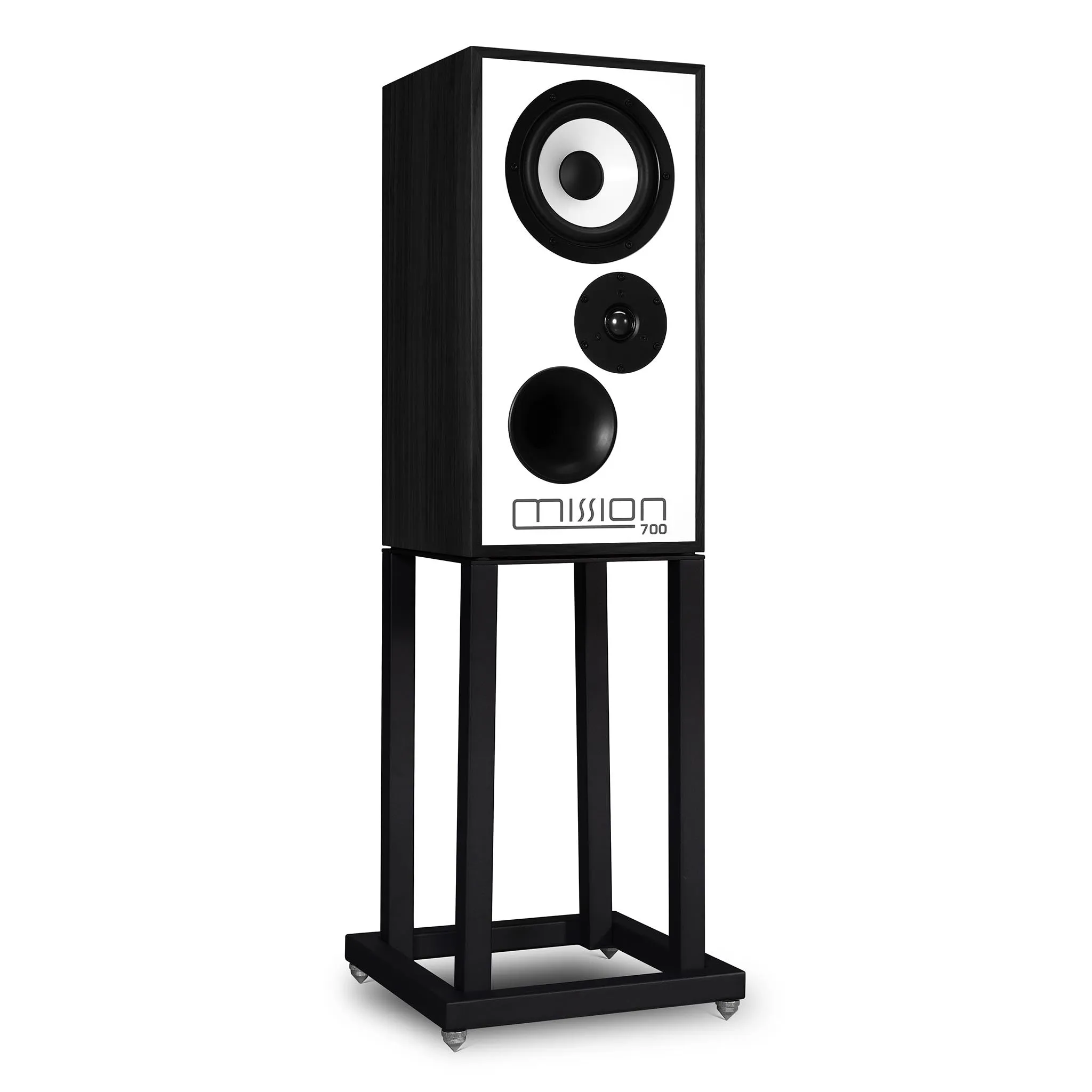 **Premium Mission 700 Bookshelf Loudspeakers with Elegant Stands (Pair)**