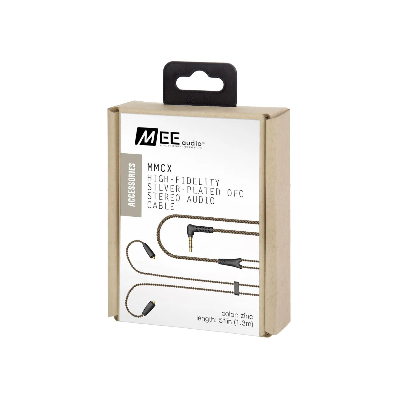 MMCX High-Fidelity Silver-Plated OFC Replacement Stereo Audio Cable (New Version)