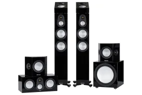 Monitor Audio Silver 300 7G Dolby Atmos 7.1.2 Package - High Gloss Black