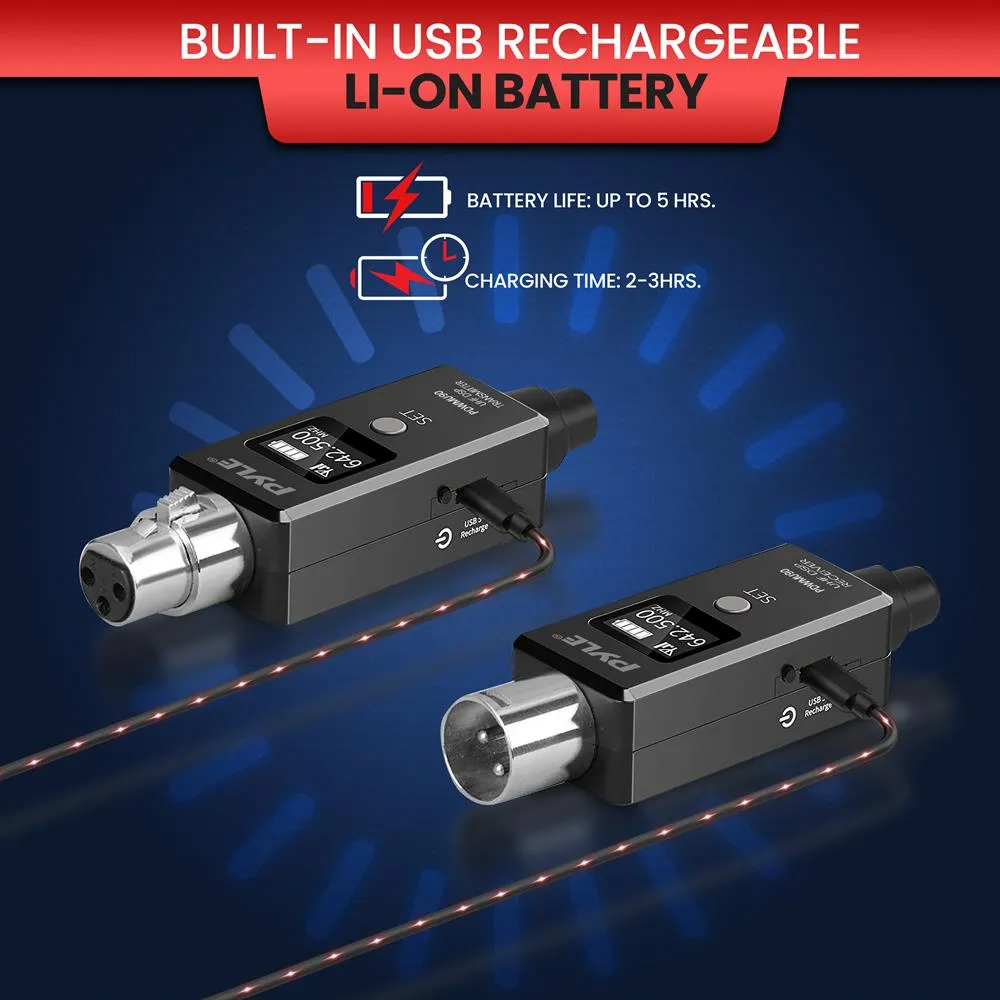 Multifunctional Uhf Wireless Adapter For Signal Transmission - 48K Uhf Digital And Usb Recharge Capable
