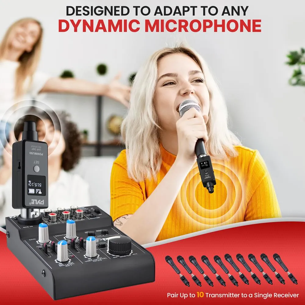 Multifunctional Uhf Wireless Adapter For Signal Transmission - 48K Uhf Digital And Usb Recharge Capable