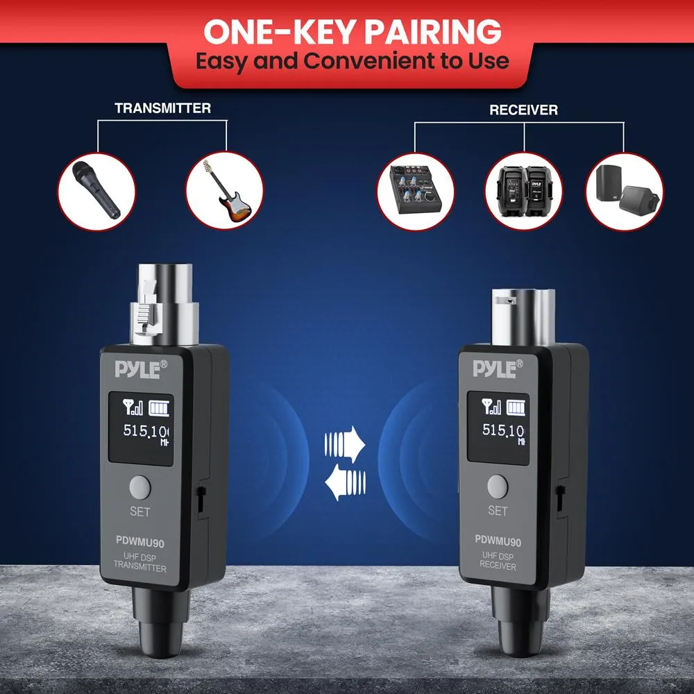 Multifunctional Uhf Wireless Adapter For Signal Transmission - 48K Uhf Digital And Usb Recharge Capable