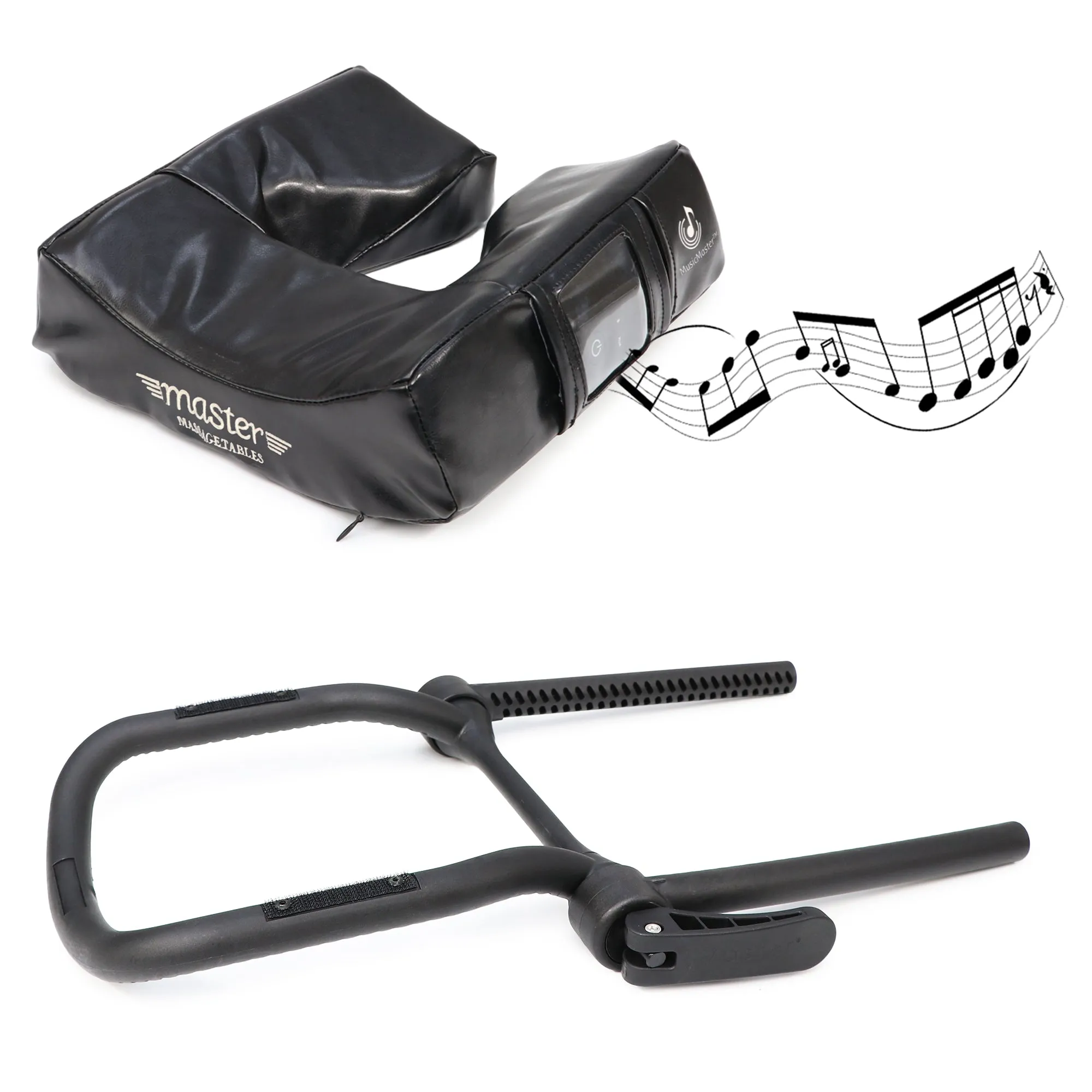 Music Master High Fidelity Sound Ergonomic Face Cradle Cushion - Black