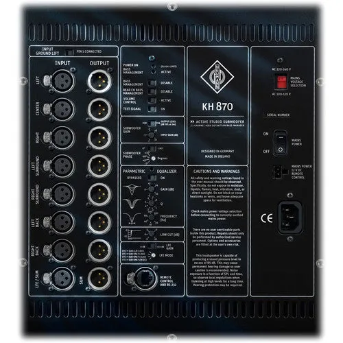 Neumann KH 870 Dual 10" Active Studio Subwoofer