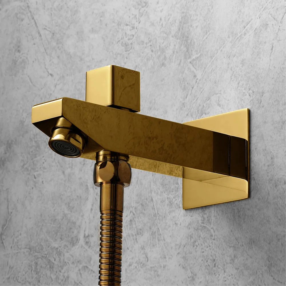 Nile Gold Complete "16x"16 Music LED Shower System Rain & Waterfall Functions