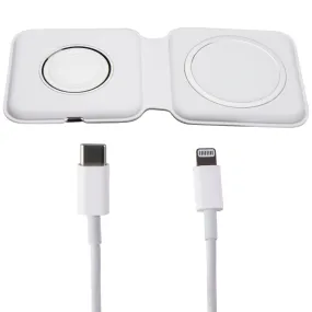 Official Apple MagSafe Duo Charger for iPhone & Apple Watch - White (A2458)