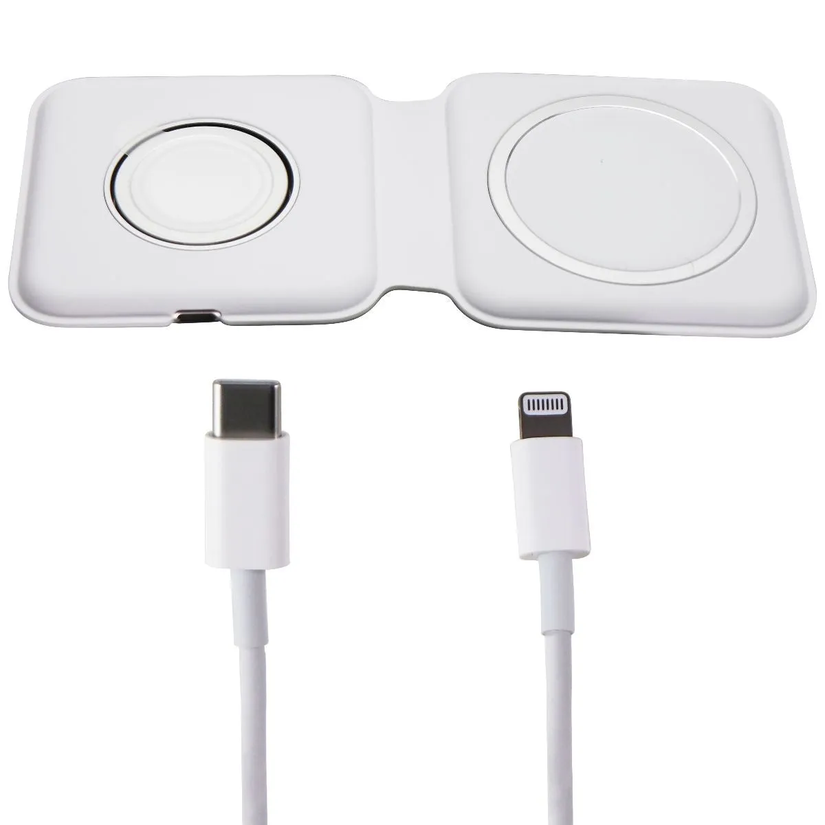 Official Apple MagSafe Duo Charger for iPhone & Apple Watch - White (A2458)