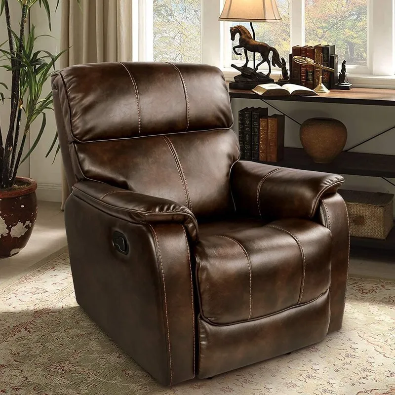 Oversized Rocker Recliner Lounge Chair with Overstuffed Back