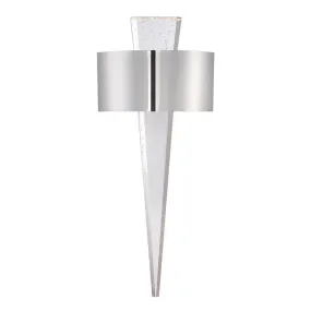 Palladian Two-Light LED Wall Sconce with Seeded Crystal 3000K