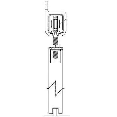 Pemko H600S-SW/8 Side Wall Mount Track System 96" Inch