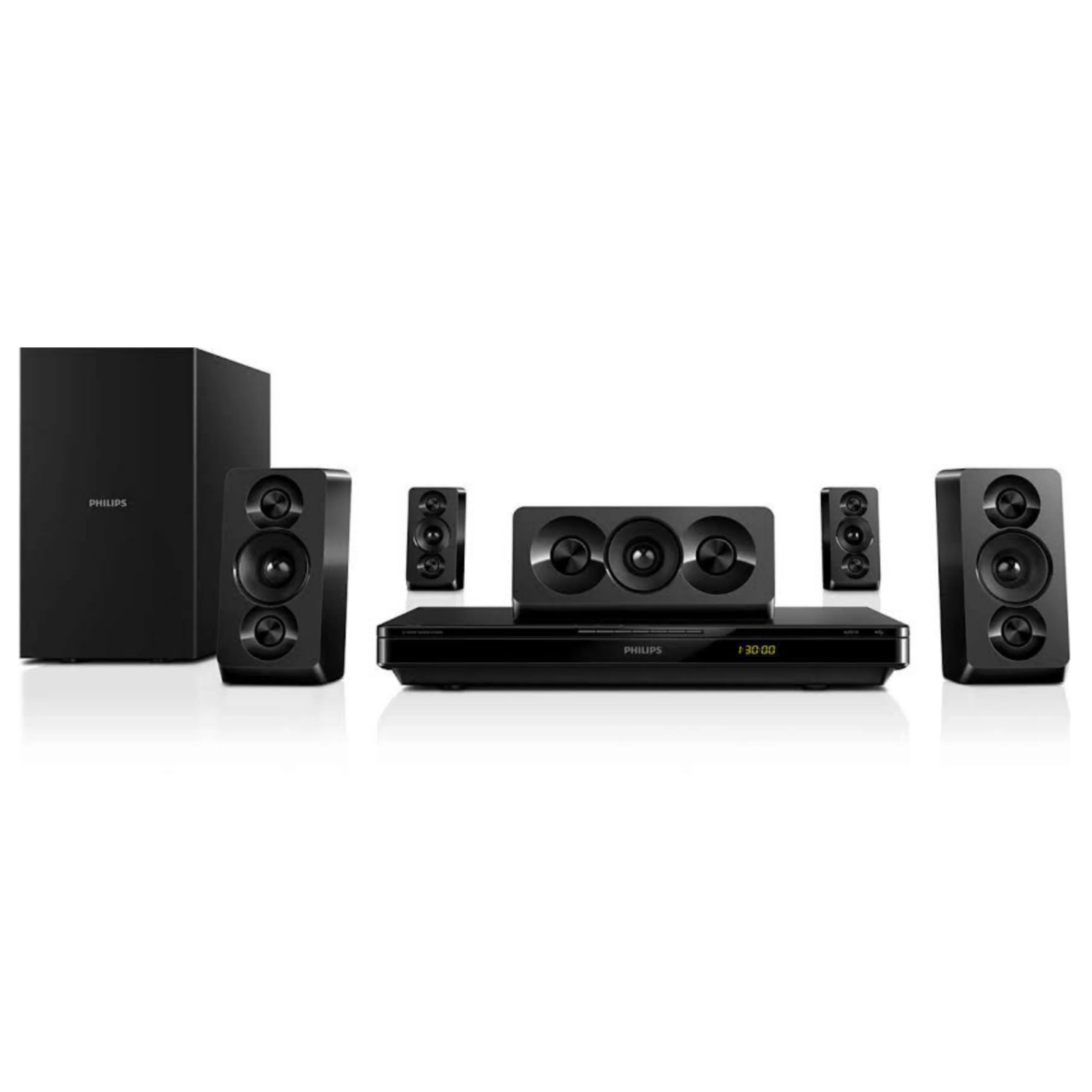 Philips HTB3510/98 5.1Ch 1000Watts 3D Blu-ray DVD Home Theater - Foreign Used