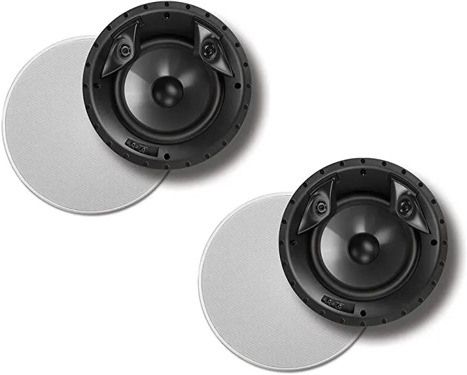 Polk Audio 80F/X-Ls High Performance In-Ceiling Surround Loudspeaker with Dual Tweeters and 8" Driver (Pair)