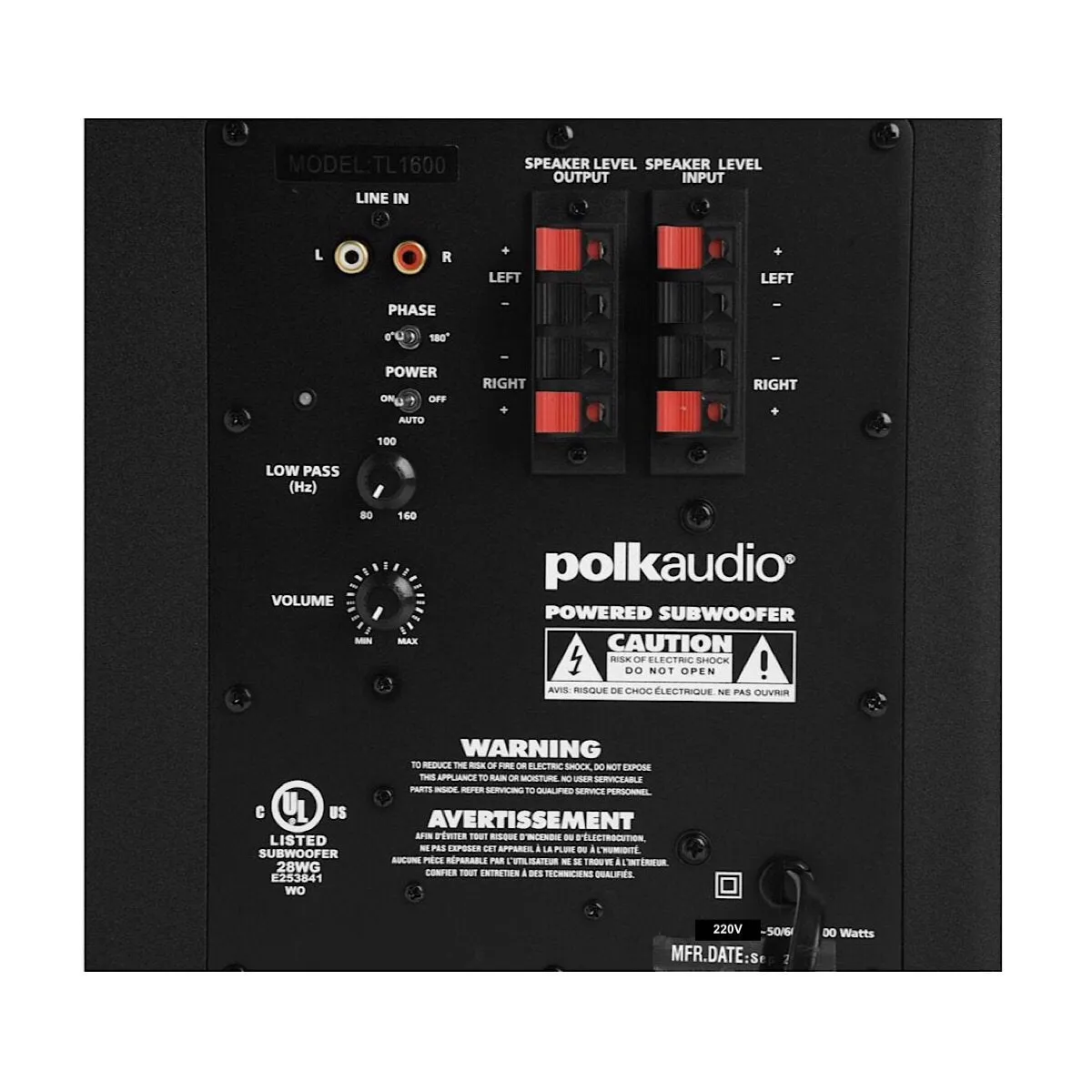 Polk Audio TL1600 - 5.1 Channel Speaker Package