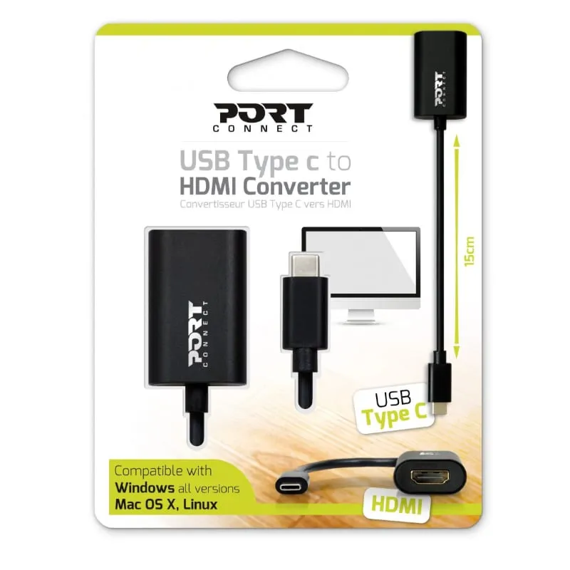 Port Connect Type-C To Hdmi Converter