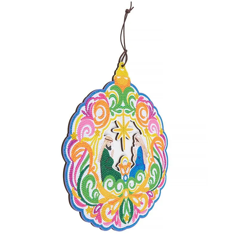 "Large Bauble" Crystal Art Wreath Kit