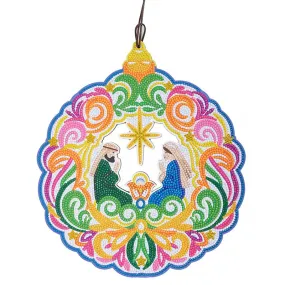 "Large Bauble" Crystal Art Wreath Kit