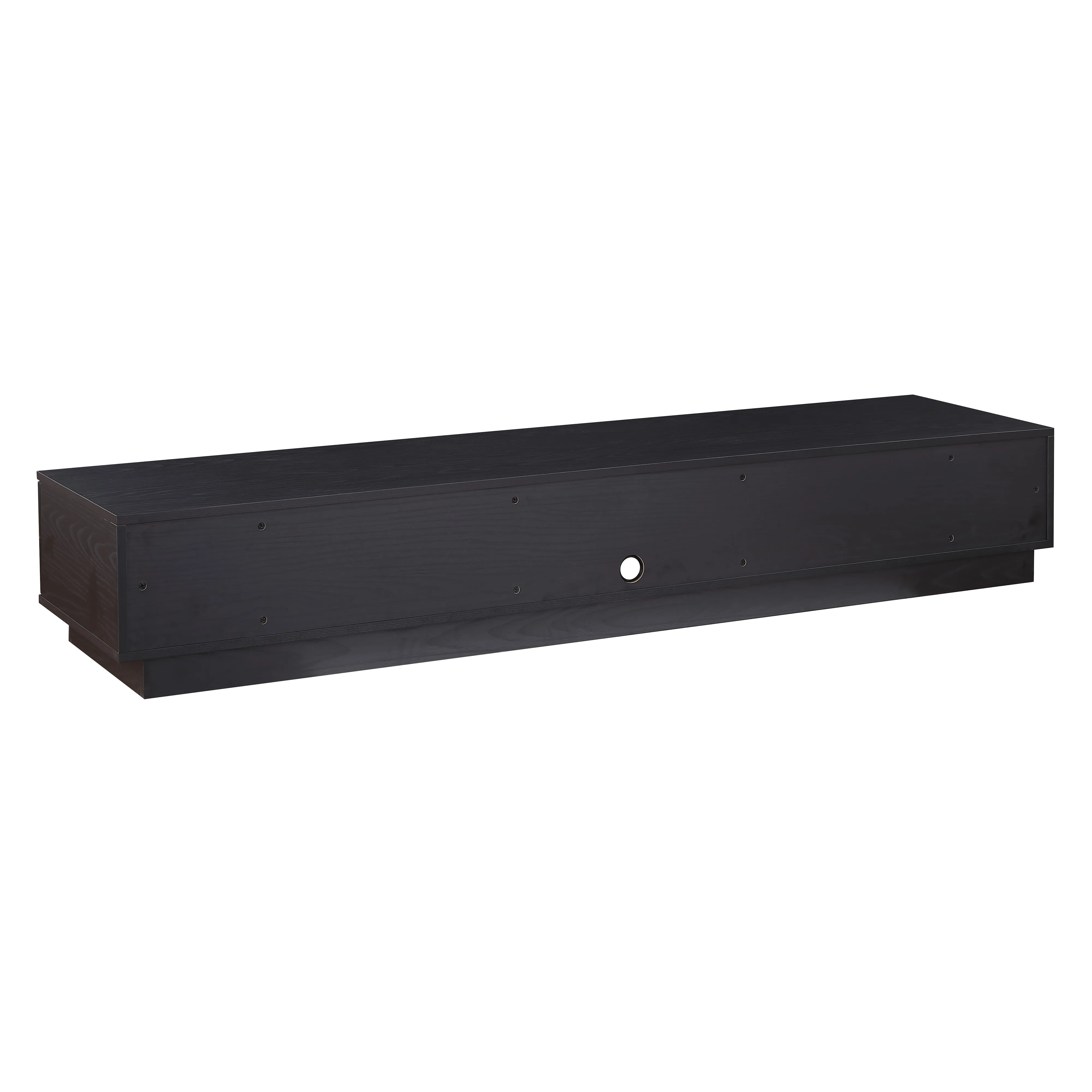 Rio Entertainment Center, TV Cabinet, Entertainment Unit 2200mm Low Line, Black Oak by Tauris
