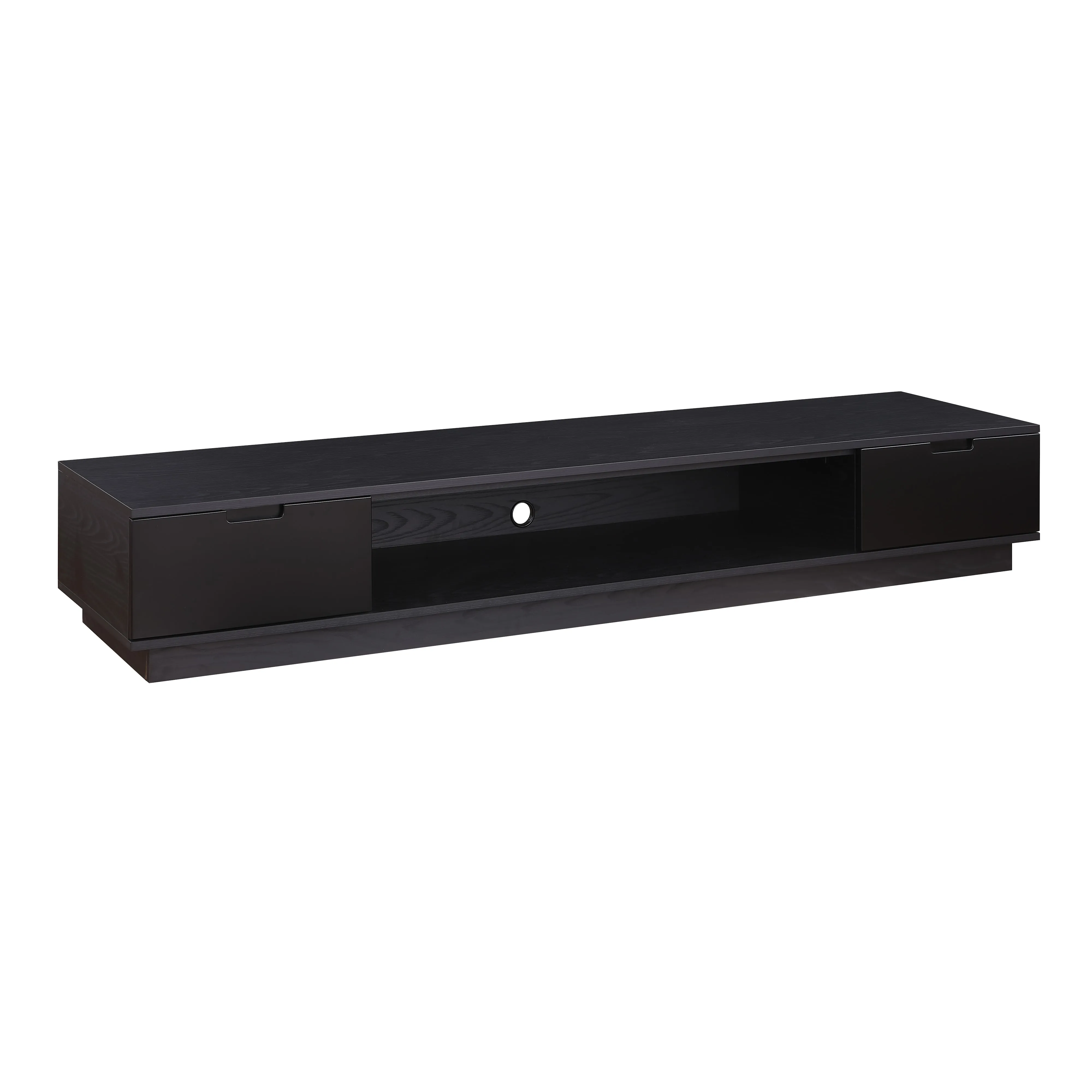 Rio Entertainment Center, TV Cabinet, Entertainment Unit 2200mm Low Line, Black Oak by Tauris