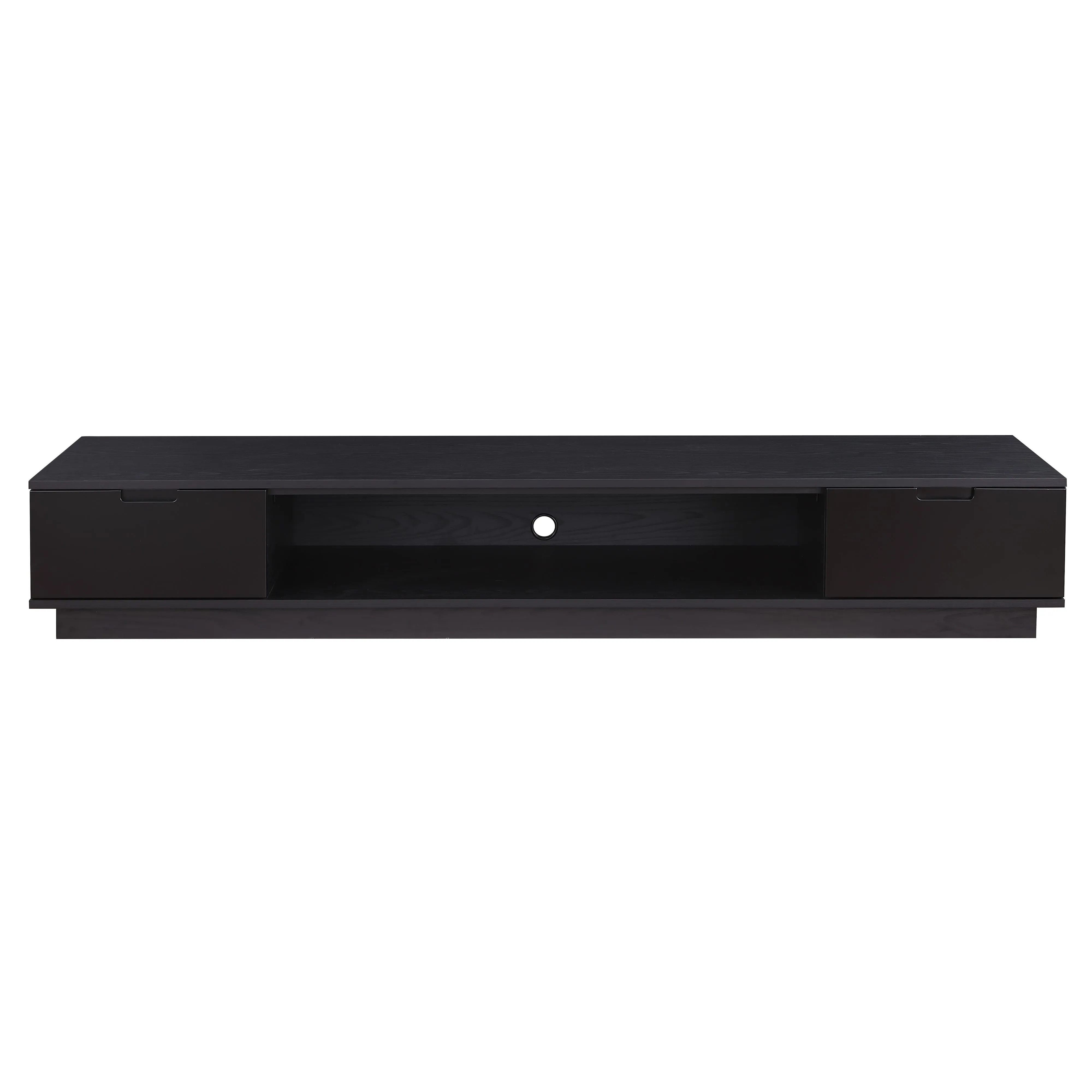 Rio Entertainment Center, TV Cabinet, Entertainment Unit 2200mm Low Line, Black Oak by Tauris