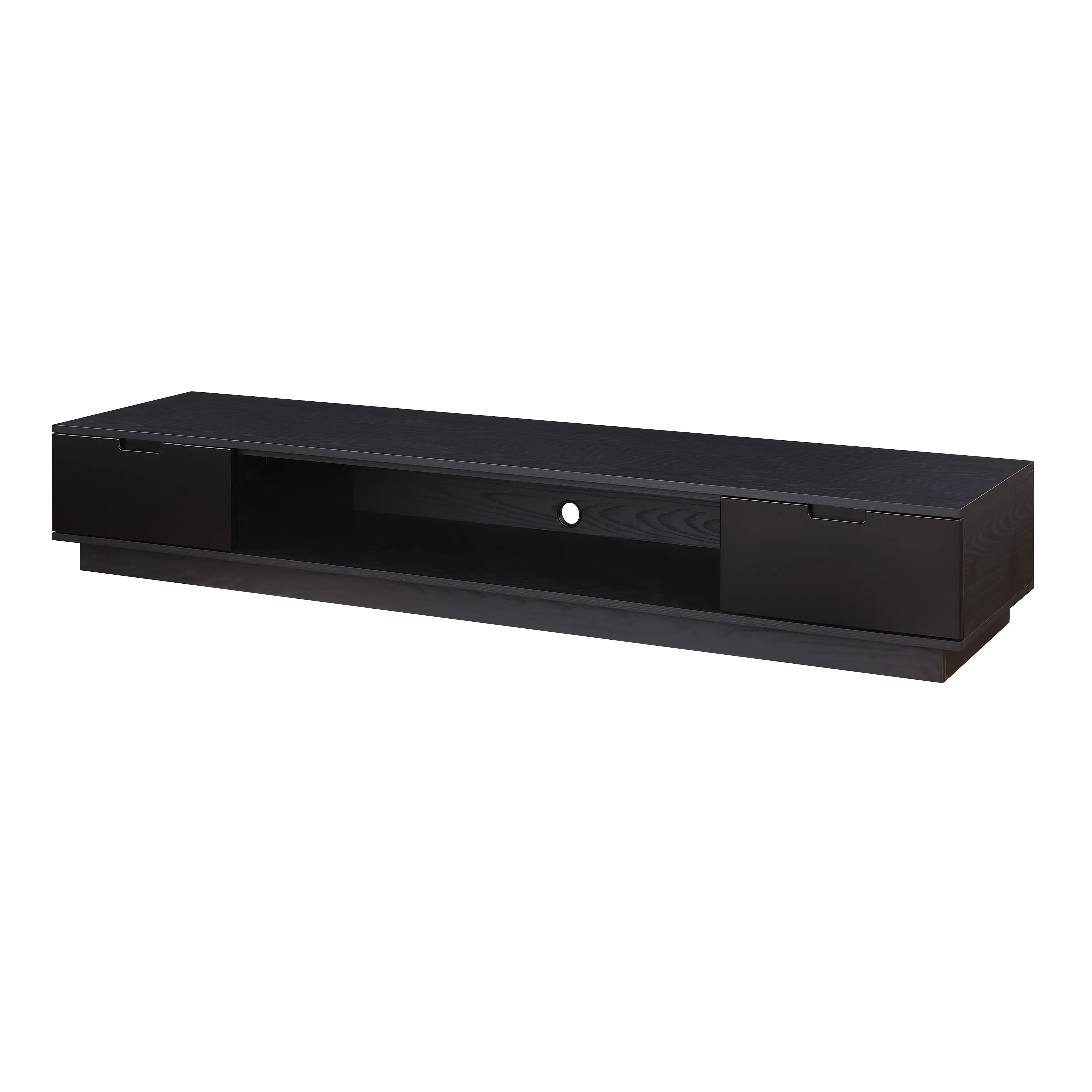 Rio Entertainment Center, TV Cabinet, Entertainment Unit 2200mm Low Line, Black Oak by Tauris