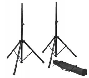 Rok-It Set of Two (2) Tripod Base Speaker Stands