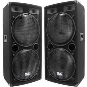 SA-155.2 - Pair of Dual 15" PA / DJ / Band Speakers