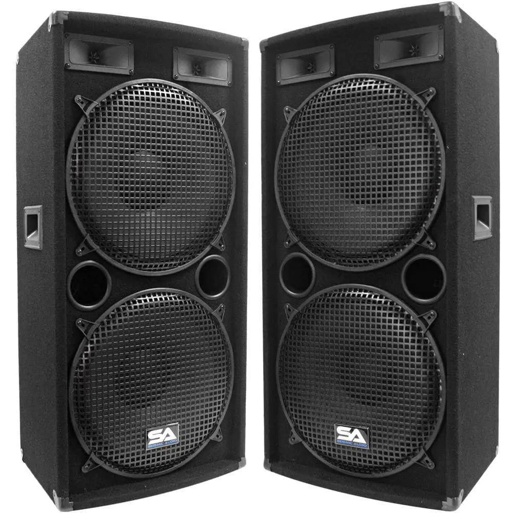 SA-155.2 - Pair of Dual 15" PA / DJ / Band Speakers