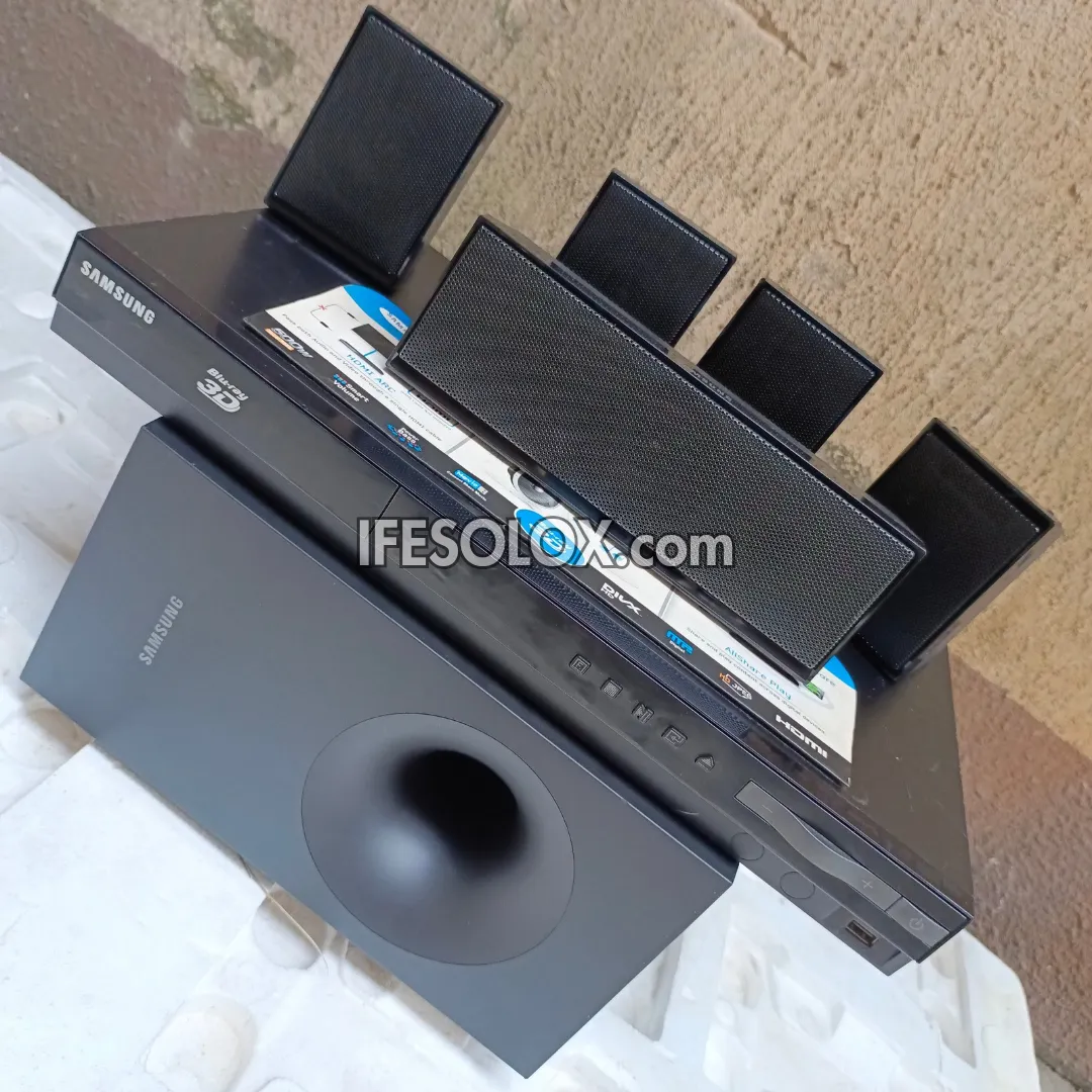 Samsung HT-E3500 5.1Ch 500Watts Blu-ray 3D DVD Home Theater Complete Set (USB, Aux, FM, Optical, HDMI) - Foreign Used