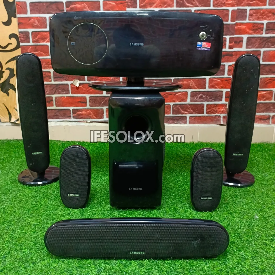Refurbished Samsung HT-XQ100 5.1 Channel 600W DVD Home Theater System with USB, Aux, FM Radio, HDMI, and Optical Input