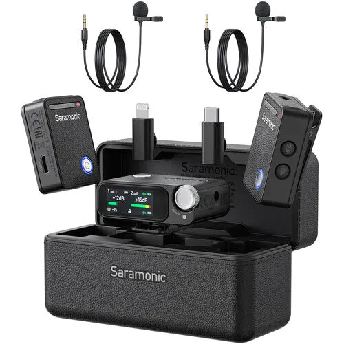 Saramonic Ultra (ULTRA 03, 2TX 1RX, BLACK WITH 2 LAVALIER)
