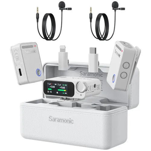 Saramonic Ultra (ULTRA 04, 2TX 1RX, WHITE WITH 2 LAVALIER)