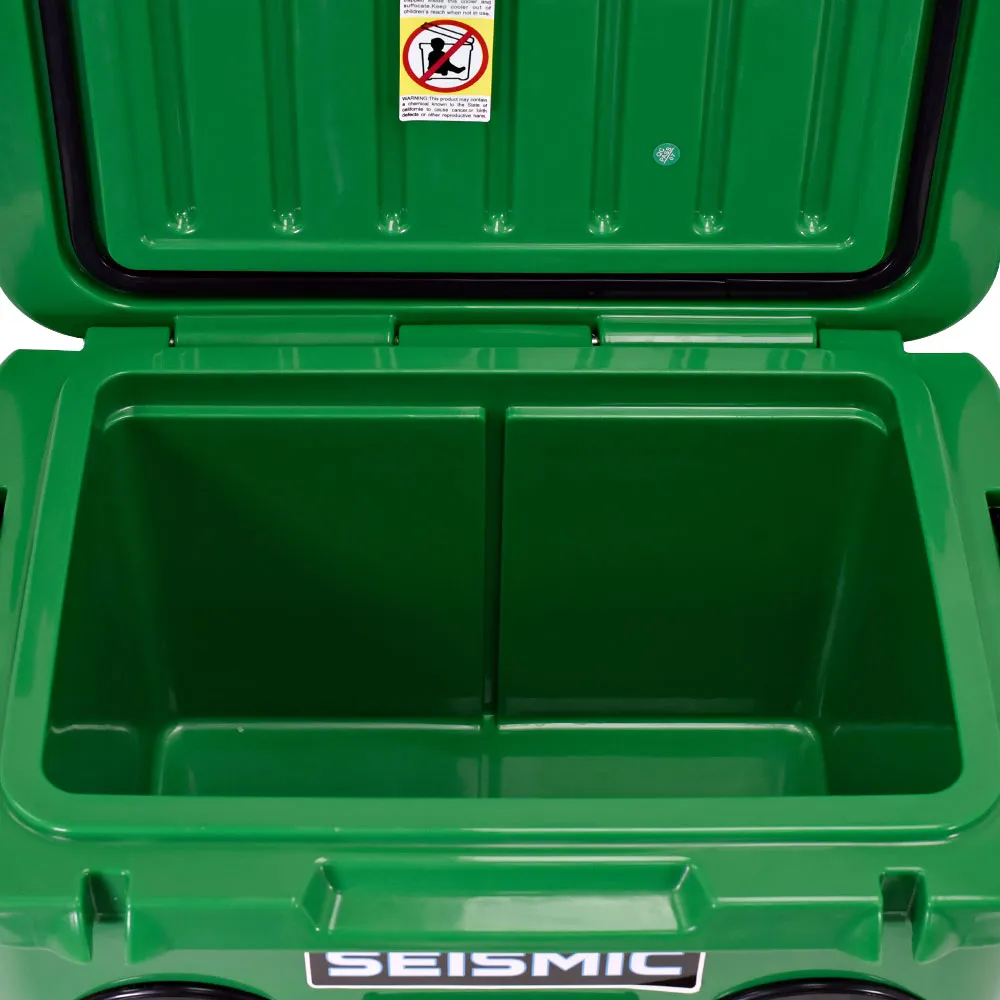 SC37WS-Green - 37 Quart Green Hard Cooler Box with Built-In Bluetooth Speakers