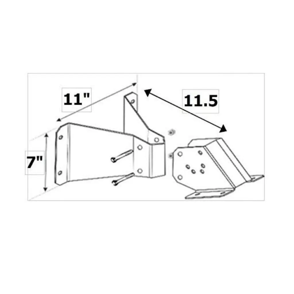 Schwank Wall Mount Brackets For Models 2312, 2313 Gas Heaters JP-2300-MB