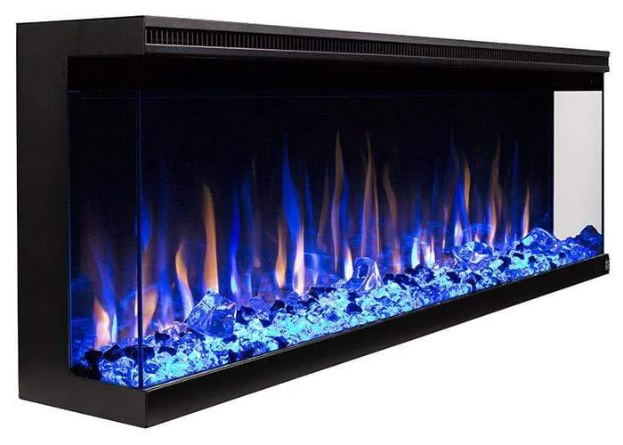 Sideline Infinity 60 Inch 3 Sided Recessed Smart Electric Fireplace 80046
