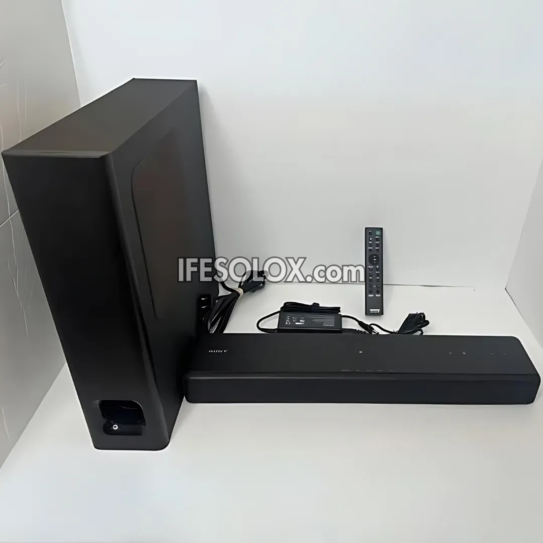 SONY HT-MT300 2.1Ch 100W Compact Bluetooth Sound Bar with Wireless Subwoofer (Aux, Optical in, USB) - Foreign Used