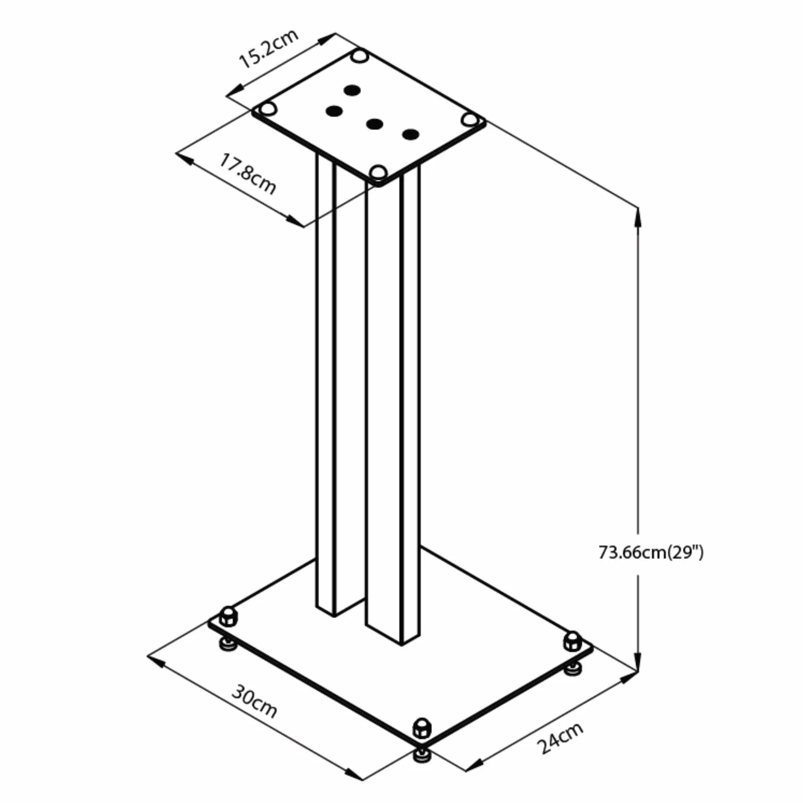 SP199-29 Modern Speaker Stand by Tauris™