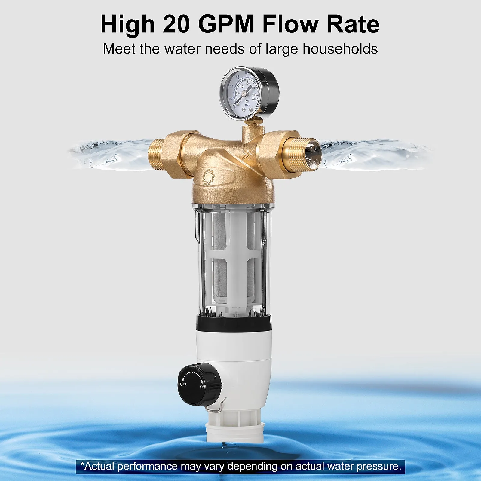 Spin Down Home Water Sediment Filter