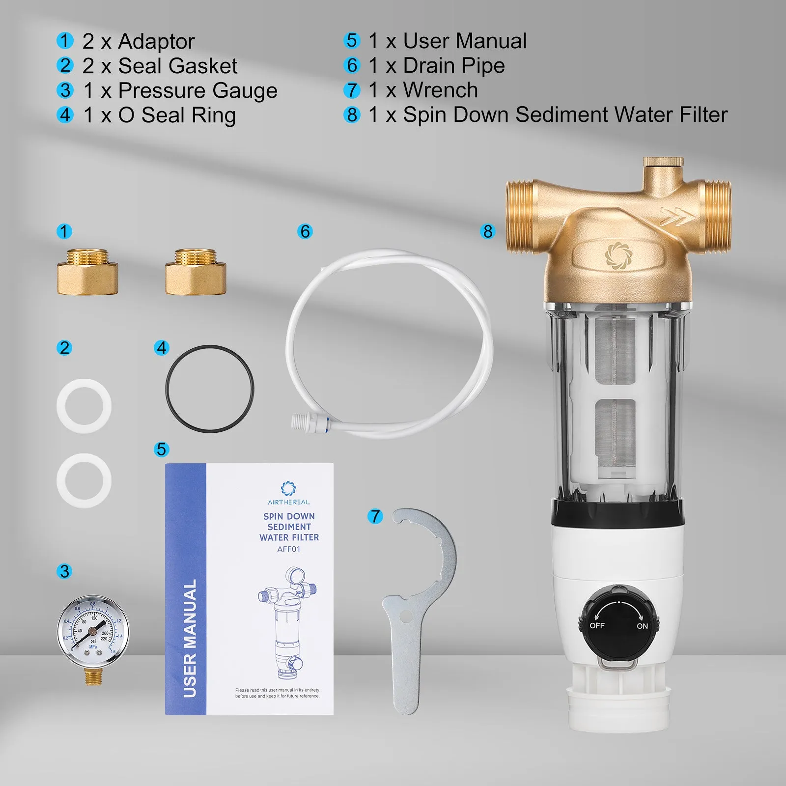 Spin Down Home Water Sediment Filter