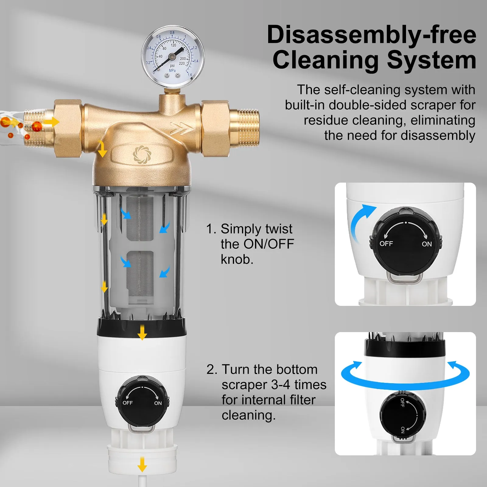 Spin Down Home Water Sediment Filter