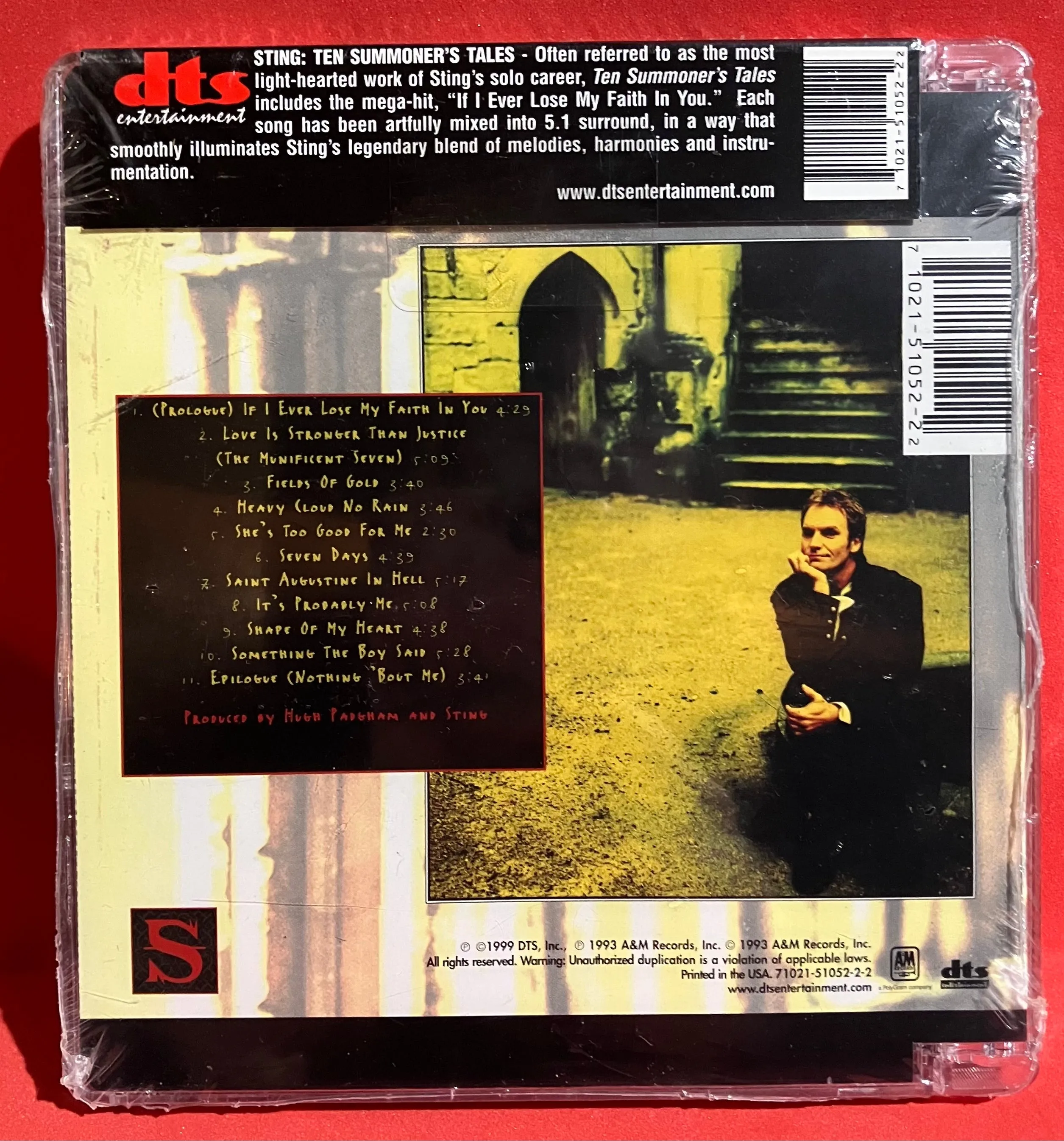 STING - TEN SUMMONER'S TALES - DTS 5.1 (SEALED)