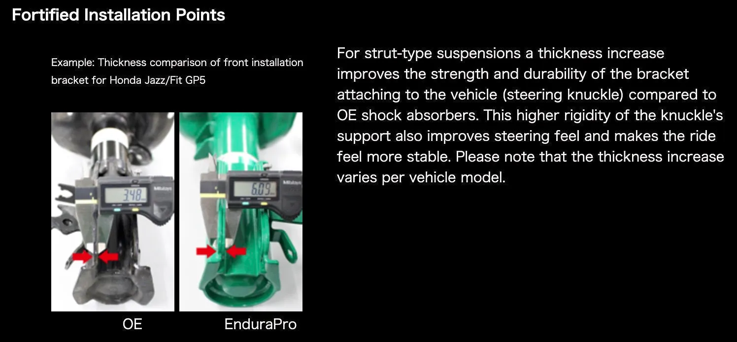 TEIN EnduraPro Plus Shocks Lexus NX300 (18-21) NX300h (12-21) Front Left - 16 Way Adjustable - VSQ92-B1MS2-L