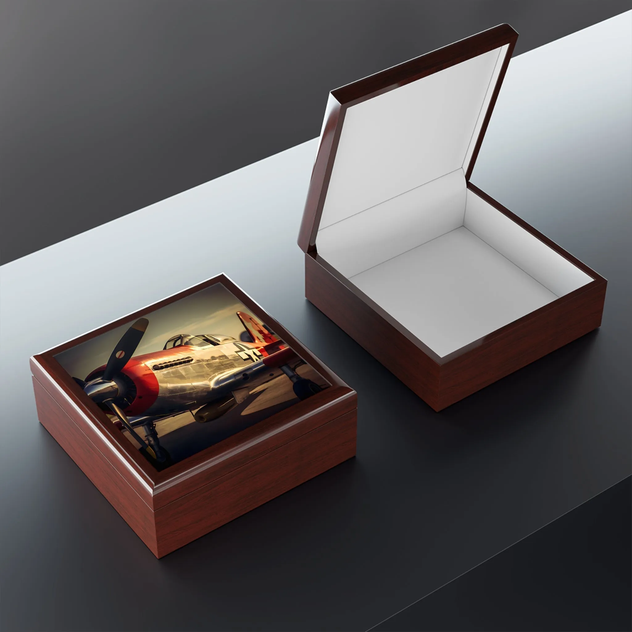 The North American P-51 Mustang Jewelry Keepsake Box