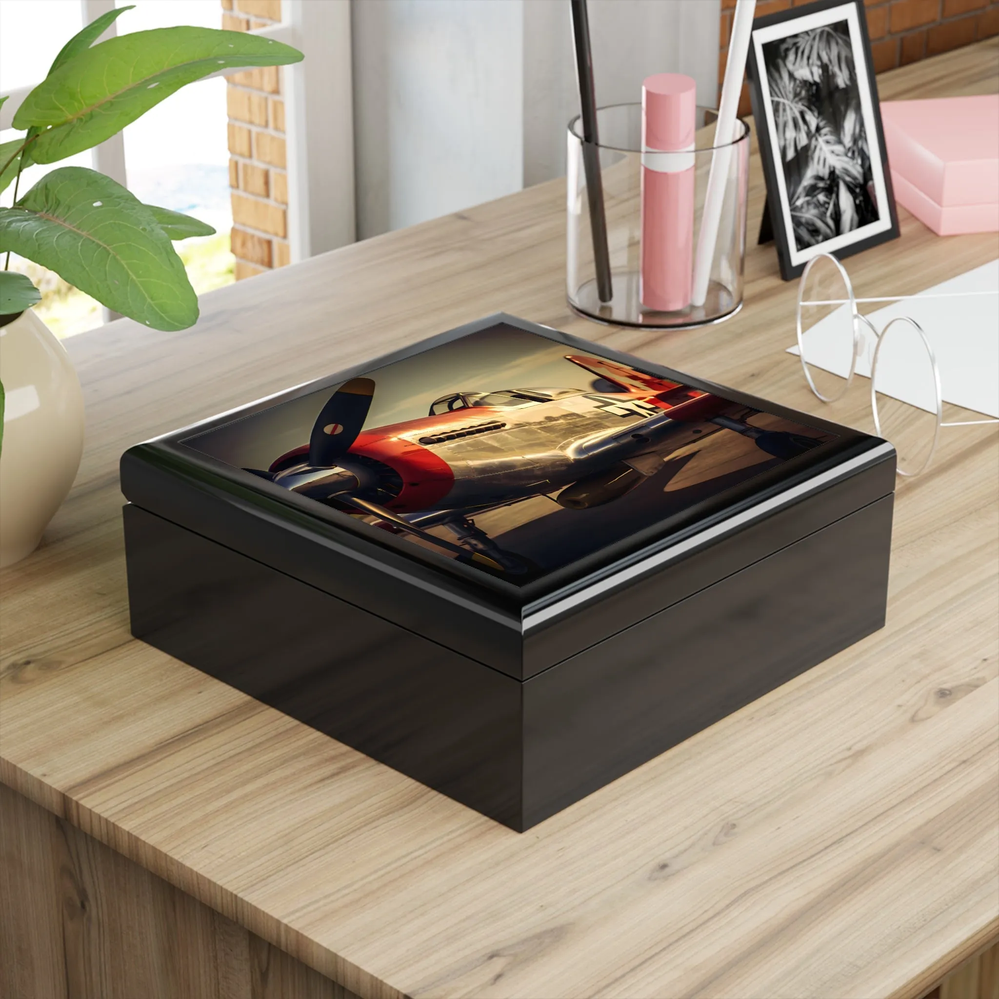 The North American P-51 Mustang Jewelry Keepsake Box