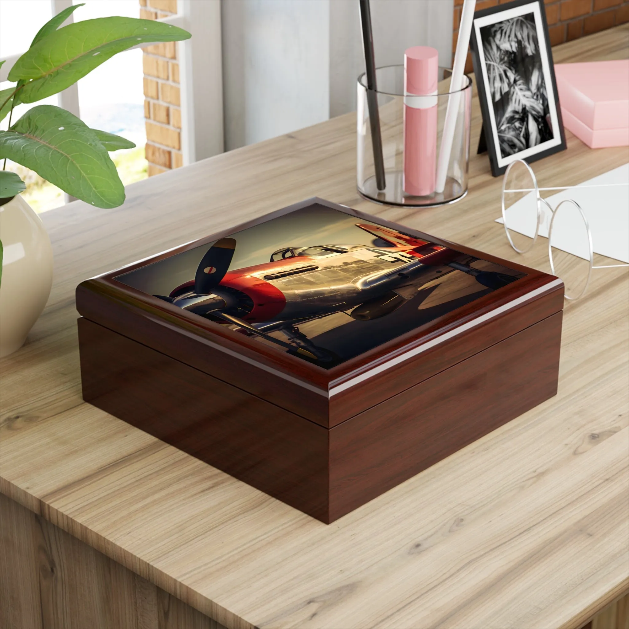 The North American P-51 Mustang Jewelry Keepsake Box