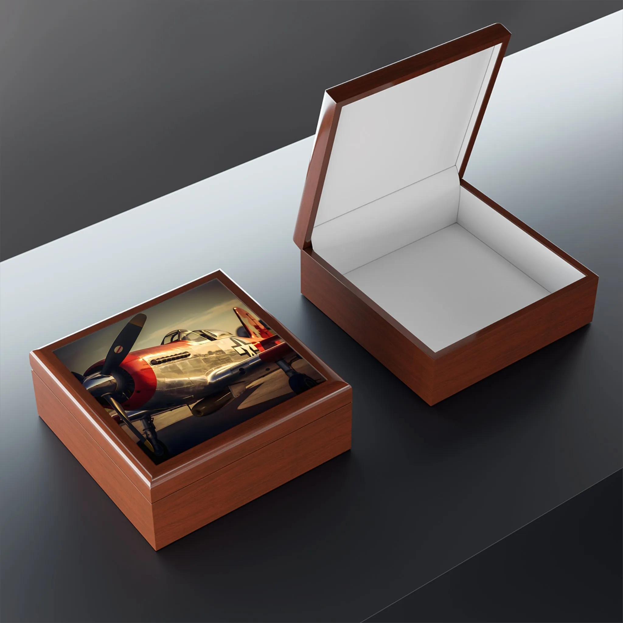 The North American P-51 Mustang Jewelry Keepsake Box