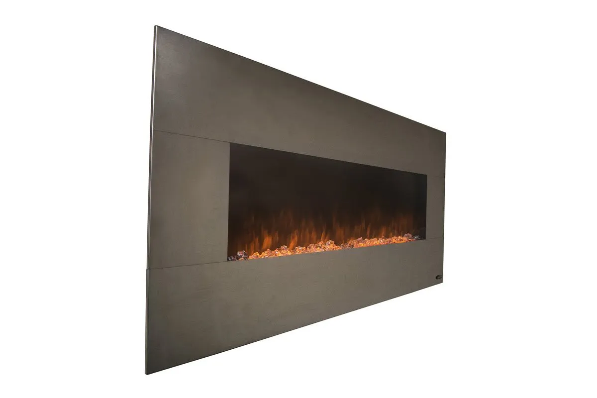 The Onyx Stainless 80026 50 Inch Wall Mounted Electric Fireplace