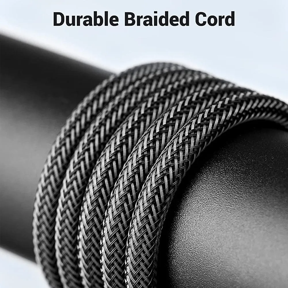 UGREEN 3.5mm TRS to Dual 6.35mm 1/4 TS AUX Male to Male Audio Cable for Mobile Phone, Tablet, PC, Laptop, MP3 Player, Digital Audio Device, Speakers, Amplifiers, Soundbars, Microphone, Guitar, and Mixers (1M / 2M / 3M / 5M)