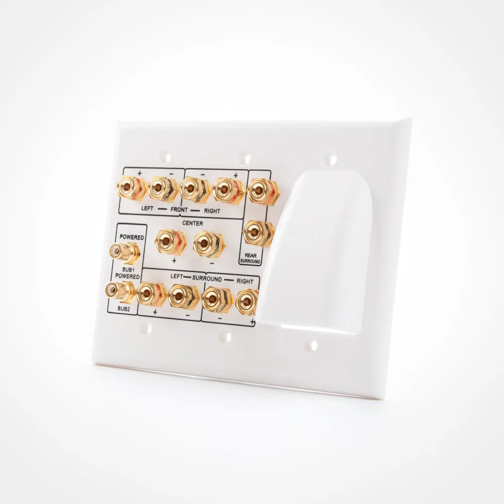 Vanco HTWP62BW 6.2 Home Theater and 1 Gang Wall Plate