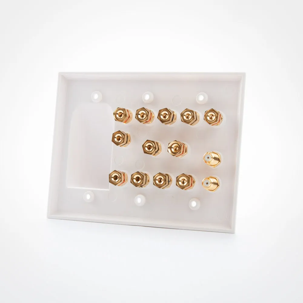 Vanco HTWP62BW 6.2 Home Theater and 1 Gang Wall Plate